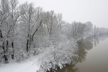 Winterlandschaft in Ungarn