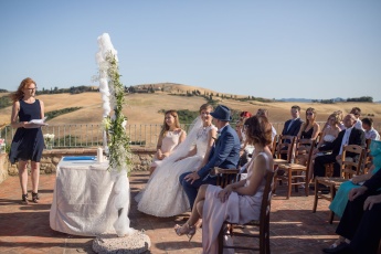 Hochzeitszeremonie in Toskana