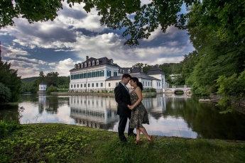 Hochzeitsfotografie beim Schloss Laudon