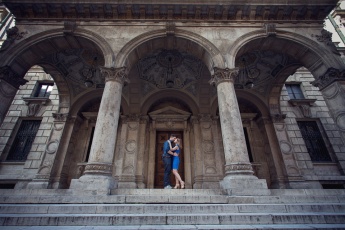 Engaged Couple Budapest Photo
