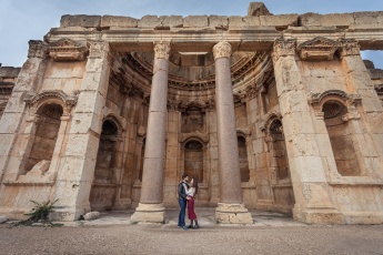 Engagement photo shoot in Baalbek in Lebanon