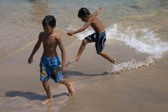 Kinder in Kona, Hawaii-Inseln