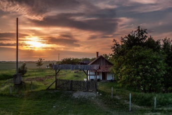 Sonnenuntergang in Ungarn