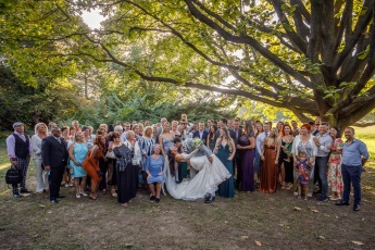 Unique Wedding Group Picture