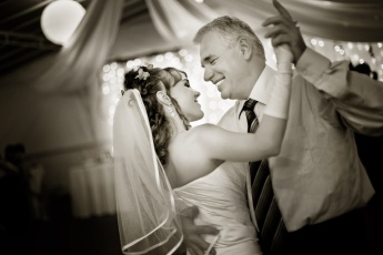 Bride and Father Dancing