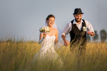 Running in the Wheat Field