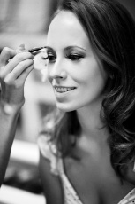 Black and White Contemporary Bridal Image