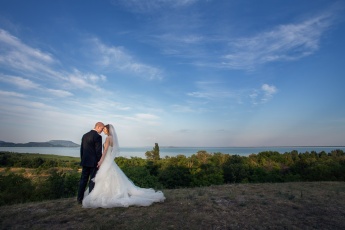 Wedding Couple at Lake Balaton