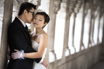 Chinesisches Hochzeitsfoto aus Ungarn