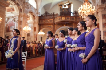 Indische Hochzeitszeremonie, Kirchliche Trauung in Österreich