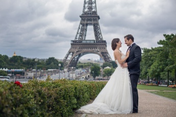 Hochzeitsfotografie, Paris, Eiffelturm