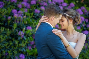 Hochzeitsfotografie mit Blumen