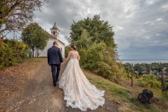 Lake Balaton wedding with a nice view